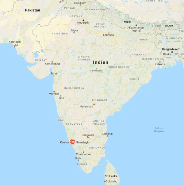 Kannur liegt in der Diözese Kerala.