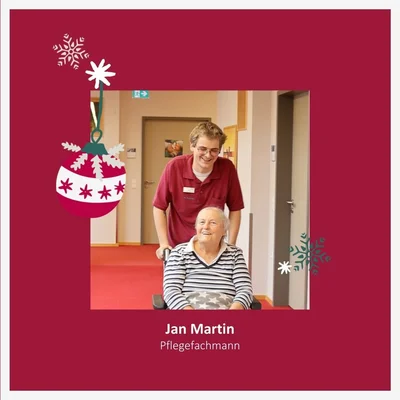 Türchen des Adventskalenders Das Foto zeigt Jan Martin bei der Arbeit