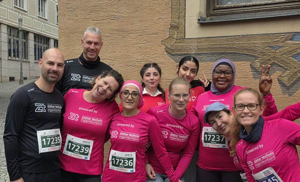 Einstein-Marathon Gruppenfoto vom Lauf-Team