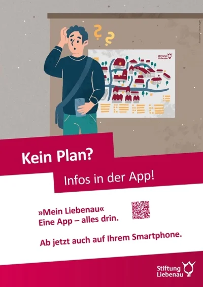 Kein Plan? Das Bild zeigt ein Plakat auf dem zeichnerisch ein Mann steht der Fragezeichen über dem Kopf hat