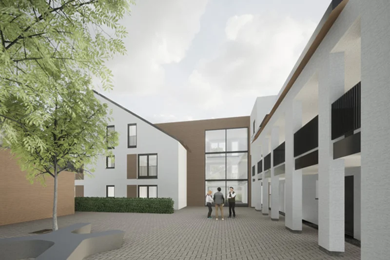 Ansicht Innenhof Areal Iznang