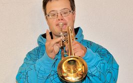 Axel Weigele mit Trompete