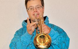 Axel Weigele mit Trompete Axel Weigele mit Trompete