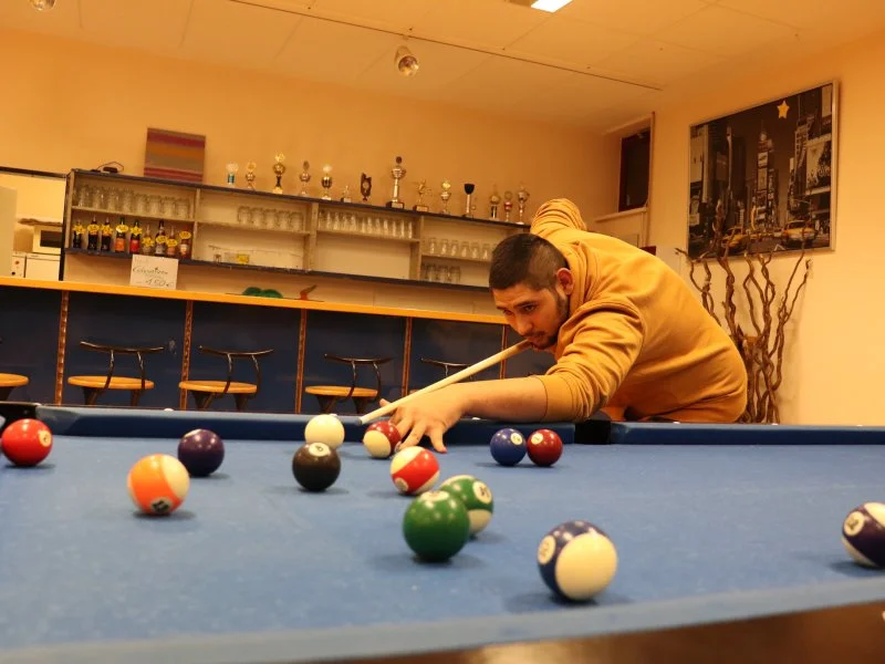 Billard im Wohnheim-Bistro Billard im Wohnheim-Bistro