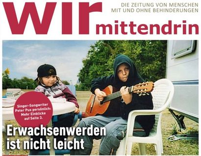 Das Bild zeigt das Cover der wir mittendrin 1/2025