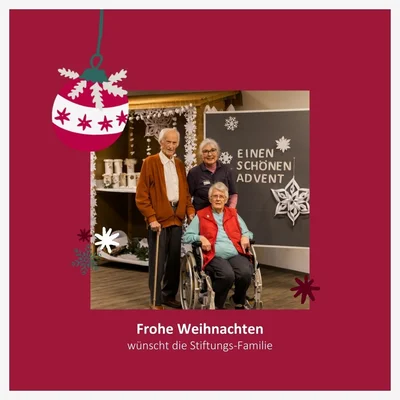 Türchen des Adventskalenders Türchen 24 mit Weihnachtsvideo von Mitarbeitenden der Stiftung Liebenau
