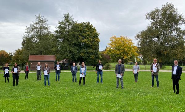 Das Bild zeigt die Führungskräfte der aktuellen Führungswerkstatt