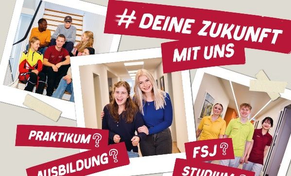 Das Foto zeigt eine Collage mit Ausbildungsberufen.