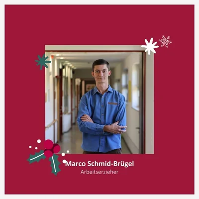 Türchen des Adventskalenders Das Foto zeigt den Mitarbeitenden.