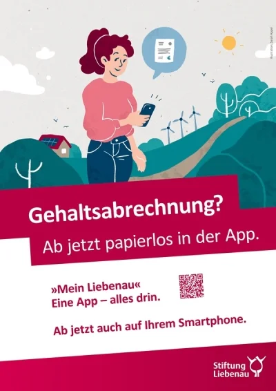 Gehaltsabrechnung Das Bild zeigt ein Plakat auf dem Gehaltsabrechnung steht und grafisch eine Zeichnung dargestellt ist