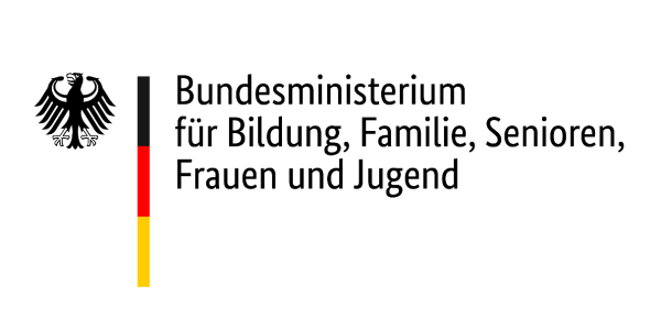 Das Bild zeigt das Logo des Bundesministeriums für Bildung, Familie, Senioren, Frauen und Jugend