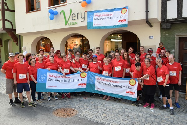 Inklusive Laufgruppe beim Lauffieber in Bad Waldsee am 11. Mai