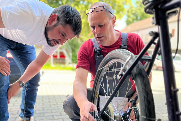 Überprüfung der Grundfunktionen der Fahrräder