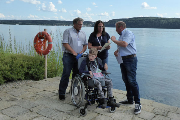 Das Bild zeigt Familie Fritsch beim Familientag des BWF